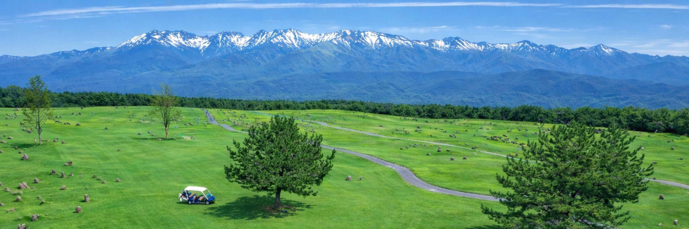 能代カントリークラブ コース遠景